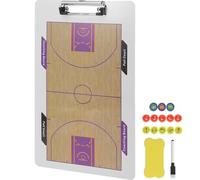 BESPORTBLE Tableau de Basket Double Face Magnétique Effaçable pour Entraîneurs Planification Stratégique Support et Portable pour Entraîneur Couleur Aléatoire Couleur Aléatoire