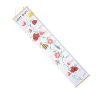 BESPORTBLE Tableau De Croissance Mural Pour Garçon Et Filles Décor Floral, Toile Solide, Tableau Hauteur Suspendu, Suivi Croissance Bébé, Décoration Chambre Garçon Et Filles, Suspendu Facile à Ranger