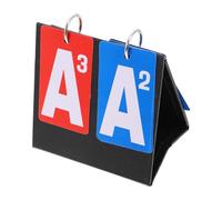 BESPORTBLE Tableau de Score Portable en Papier et Polypropylène Noir, Mini Compteur de Points Réversible pour Volleyball, Basket-Ball et Tennis, Léger et Stable pour Compétitions