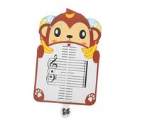 BESPORTBLE Tableau Musical Portable Forme de Singe avec Cinq Lignes Outil Éducatif Interactif pour Apprentissage Théorie Musicale et Reconnaissance des Notes