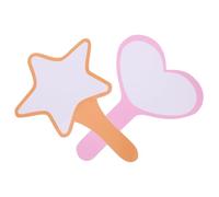 BESPORTBLE Tableaux de Score Effaçables à Sec 2 Pcs en Mousse, Petit Tableau Blanc Portable 1 Orange Étoile 1 Rose Cœur, Tableau de Notation Simple pour Juges et Vote Sportif