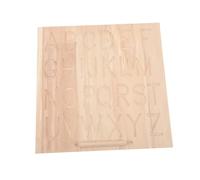 BESPORTBLE Tablette Alphabet en Bois Double Face pour Apprentissage des Lettres et Capacité D'écriture, Outil Éducatif pour Garçon et Filles en Groupe Préscolaire ou Enseignement à Domicile