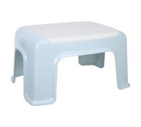 BESPORTBLE Tabouret Garçon et Filles en Plastique Gris Bleu Marchepied Antidérapant Multifonction pour Salle de Bain Cuisine Petit Tabouret Stable pour Tout-Petit Assise Large et