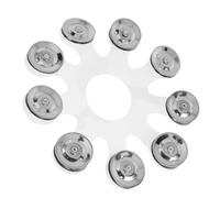 BESPORTBLE Tambourine Cloche Acier Inoxydable pour Batterie Accessoire Percussion Compatible Kit Batterie Stand Drum Hoop Bass Drum