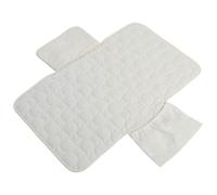 BESPORTBLE Tapis à Imperméable Pliable en Coton Blanc Motif Ours Matelas à Portable et Réutilisable pour Nourrisson Compact et Pratique pour Voyages et Courts Séjours