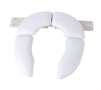 BESPORTBLE Tapis D'apprentissage Propreté Pliable Blanc pour Garçon et Filles, Siège de Toilette Antidérapant Grand Format, Coussin D'entraînement Portable Voyage Bébé, Confortable et Sûr