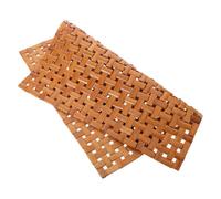 BESPORTBLE Tapis de Bain en Bambou Pliable, Antidérapant, pour Sauna | Bois de Bambou , Drainage Rapide et Séchage Facile, Usage Salle de Bain, Entrée Vapeur