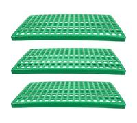 BESPORTBLE Tapis de Cage pour Lapins en Plastique 3 Pièces 30x50 Cm Plancher Perforé Anti-Morsure Accessoire pour Cage à Lapin Adapté Petits Animaux et Rongeurs