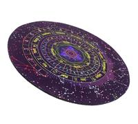 BESPORTBLE Tapis de Divination en Caoutchouc Antidérapant 1 Pièce Nappe Décorative Étoiles et Lettres Accessoire pour Rituels Spirituels et Pratiques D’Astrologie Tapis Léger et Portable