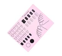 BESPORTBLE Tapis Entraînement Silicone Pour Application Ongles Acryliques Mat De Manucure Pour Pratique Diy Couleur Rose