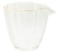 BESPORTBLE Tasse à Thé Multifonctionnelle en Verre Transparent Surface Martelée Distributrice de Thé Pratique pour Cérémonie Réunion Familiale et Infusion de Saké