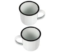 BESPORTBLE Tasses à Thé en Émail Lot de 2 Gobelets Rétro pour Fondue Chinoise Maison Bureau