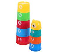BESPORTBLE Tasses Empilables Multicolores pour Alimentaire pour Petits Animaux pour Cages et Stimule Esprit et Activité Physique Couleur Aléatoire Couleur Aléatoire