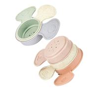 BESPORTBLE Tasses Empilables pour Tout-Petits Jouets Éducatifs Animaux Colorés Gobelets Emboîtables pour Éveil et Développement Social des Garçon Fille Adaptés Au Bain et Au Jeu Partagé