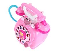 BESPORTBLE Téléphone Éducatif pour Garçon Fille Simulation de Téléphone avec Musique et Histoires Développe Les Compétences Communication pour Jeux de Rôle Rose Princesse