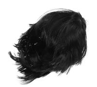 BESPORTBLE tête de champignon chauve bandes Élégant blond claquer devant courte déguisement perruques courtes pour femmes femme Fil haute température Black