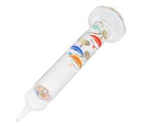 BESPORTBLE Thermomètre Galileo à Sphères Colorées Tube Verre Décoratif pour Bureau Mesure de Température Flottante Objet Design pour Intérieur et Bureau