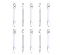 BESPORTBLE Tiges de Fléchettes en Alliage D’Aluminium 48 MM Filetage Standard 10 Pièces Argenté Accessoires Fléchettes pour Jeu Professionnel et Loisir de Lancer