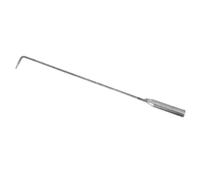 BESPORTBLE Tisonnier de Cheminée en Acier Argenté à Long Manche, Crochet | Braises et Grille, Usage Barbecue ou Brasero Patio, Outil Multifonction, Entretien du Foyer
