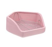 BESPORTBLE Toilette Céramique Anti-basculement pour Lapin et Petits Animaux Grand Modèle Poids Renforcé Facile à Nettoyer Toilette pour Animaux Domestiques