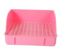 BESPORTBLE Toilette pour Animaux Intérieur Bac à Litière Compact pour Chiens Et Cobayes Rose