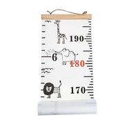 BESPORTBLE Toise Murale Éducative pour Garçon et Filles en Tissu Blanc, Tableau de Croissance Portable Chambre des Garçon et Filles, Outil de Mesure Pratique
