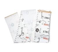 BESPORTBLE Toise Murale Tableau des Tailles Garçon et Filles 20x200cm Motif Savane Africaine Toile Résistante pour Chambre D'garçon et Filles et Crèche Mesure Précise Croissance Décoration