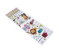 BESPORTBLE Toise Pour Garçon Et Filles Autocollant Mural De Dessin Animé Animaux Pvc Solide Pour Chambre D'garçon Et Filles Décoration Murale Chambre Bébé Stickers Muraux Animaux