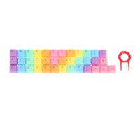 BESPORTBLE Touches de Clavier Mécaniques OEM 37 Pièces ABS Couleur Arc-en-Ciel Kit DIY Solide Compatible avec Interrupteurs Croix Touches Résistantes à L’Usure pour Personnalisation