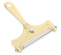 BESPORTBLE Trancheuse à Fromage à Main en Alliage D’aluminium Réglable | Surface Lisse, Manche Ergonomique, Position du Fil Ajustable, pour Beurre et Fromages Souples, Rangement Compact
