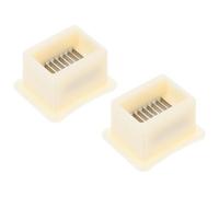 BESPORTBLE Trancheuse à Haricots 2pcs en Abs Beige, Facile à Nettoyer Saisir, Outil Pratique pour Couper les Haricots Verts Cuisine ou Restaurants