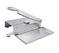 BESPORTBLE Trancheuse Manuelle Acier Inoxydable pour Viande Congelée Coupe Os et Viande de Bœuf Poulet Poisson Découpe Polyvalente Légumes et Fromage Outil de Découpe et Résistant