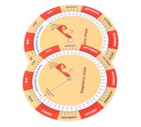BESPORTBLE Traqueurs de Grossesse en Papier 2pcs avec Guide de Grossesse Complet pour Mères à Naître Suivi Développement Fœtal