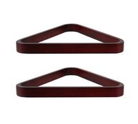 BESPORTBLE Triangle de Billard en Bois Massif 572 MM Lot de 2 Porte-Boules pour Billard Américain 9-Ball Cadre Triangulaire Lisse pour Râtelier de Billes Accessoire Professionnel