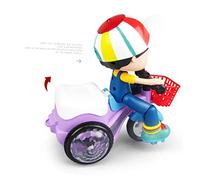 BESPORTBLE Tricycle Garçon Fille Créatif Multifonction avec LED sans Batterie pour Garçons Apprentissage Évolutif et Jeu Couleur Aléatoire Couleur Aléatoire