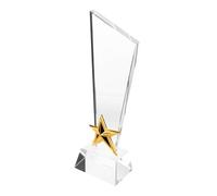 BESPORTBLE Trophée Cristal Étoile avec Coins Arrondis pour Remise de Prix Sportive Compétition et Cérémonie de Graduation pour Étudiants et Garçon Fille