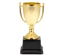 BESPORTBLE Trophée Garçon et Filles en Plastique Léger Modèle de Récompense Sportive pour Fête et Compétition Accessoire de Trophée Doré sans Couvercle Décoration pour Remise de Prix