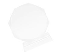 BESPORTBLE Trophée Octogonal en Cristal Transparent 180 Mm - Plaque de Récompense D’Entreprise Polyvalente pour Remise de Prix, Décoration de Bureau et Trophée Vierge Solide