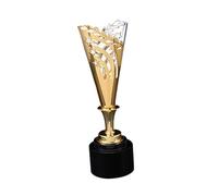 BESPORTBLE Trophées en Métal Trophée Commémoratif avec Étoile Creuse Médaille Sportive