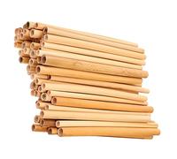 BESPORTBLE Tubes à Abeilles en Tige de Jonc Naturel 18 Cm 50 Pièces pour Ruches D’apiculteurs Jardin Balcon Recharge Nidification Insectes