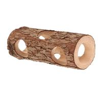 BESPORTBLE Tunnel en Bois Massif pour Petits Animaux Tunnel Naturel pour Hamster, Lapin, Gerbille Cachette et Maison Souterraine pour Rongeurs, Activité Physique et Exploration