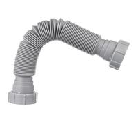 BESPORTBLE Tuyau Évacuation Flexible pour Évier de Cuisine Tube Double Tête Réglable Plastique Connexion Étanche Anti-odeurs pour Lavabo et Salle de Bain Compatible Drain Standard