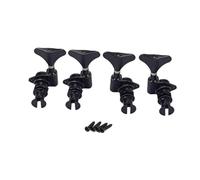 BESPORTBLE Ukulele Machine Heads Set With Nickel Sealed Tuners And Plastic Buttons For Bass Ukulele Includes Ferrules And Screws For Easy Installation