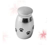 BESPORTBLE Urne Commémorative Acier Inoxydable Patte De Chien Cercueil Funéraire pour Animaux De Compagnie Urne pour Cendres De Chien