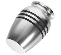BESPORTBLE urne pour Animaux de Compagnie Humain urne pour Les Cendres d'animaux Bain mangeoire Chiot Urnes pour Animaux de Compagnie Urnes décoratives Urnes pour Chiens Alliage Silver