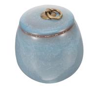 BESPORTBLE urne pour Animaux de Compagnie Perte d'un Animal de Compagnie Tout Petit Patte Pot ceramique Pot céramique Chien Urnes pour Cendres Urnes Miniatures pour Cendres humaines Sky-Blue