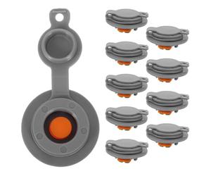 BESPORTBLE Valve de Gonflage Compact Portable pour 10 Pièces Coussin Gonflable Bouchon de Rechange pour Coussin d'air 12mm TPU Gonflage Rapide Étanche et Repose-Pieds d'avion Camping