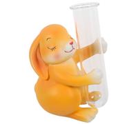 BESPORTBLE Vase Verre Tube Hydroponique Design Animal Lapin Décoration Créative pour Plantes Intérieur
