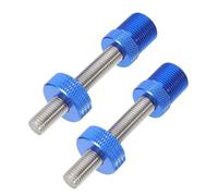 BESPORTBLE Vis Anti-desserrage M8 Bleue 2 Pcs pour Boîtier de Pédalier Vélo Dispositif de Fixation et Démontage Central Manivelle Manchon Anti-Chute Compatible VTT, Outil Entretien Vélo