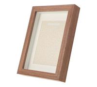 BESPORTBLE Vitrine Murale pour Médailles, Cadre Décoratif en Bois Coffee | Boîte de Rangement à Effet Ombre, Design Creux Tridimensionnel, pour Trophées, Pins et Bureau